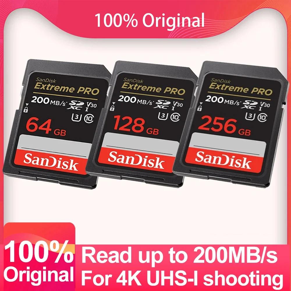 SanDisk Extreme PRO SD ī, ī޶ SDHC ޸ ī, 1TB, 512GB, 256G, SDXC, 128G, 64G, U3, 4k, ִ 200 MB/s, C10, V30, UHS-I